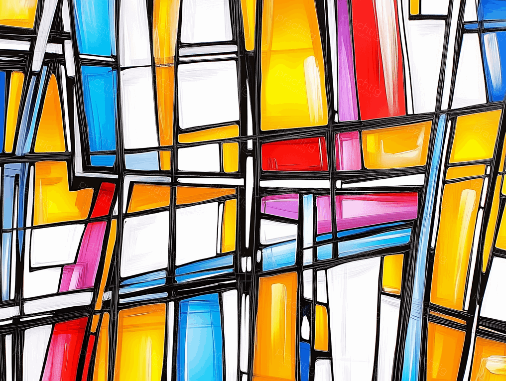 Kleurenexplosie in Geometrische Patronen