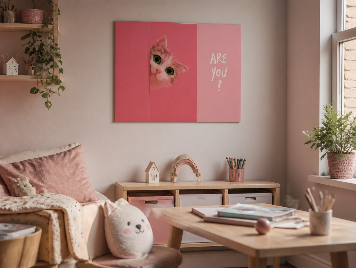 Kattige Blik in Roze