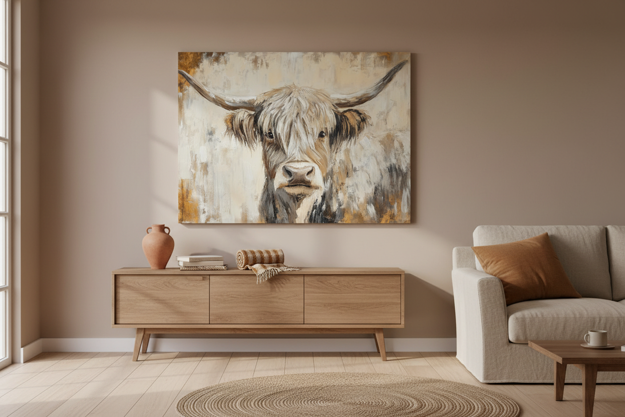 Schotse Hooglander in Neutrale Tint
