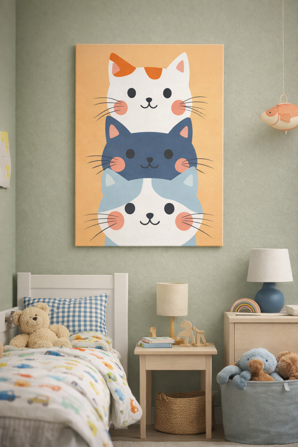 Lachende Katten Trio