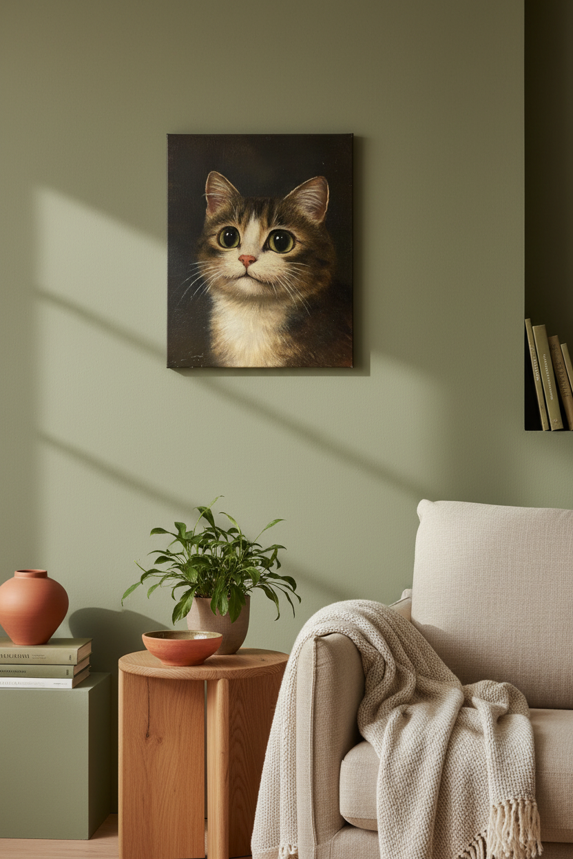 Betoverende Kat Met Grote Ogen