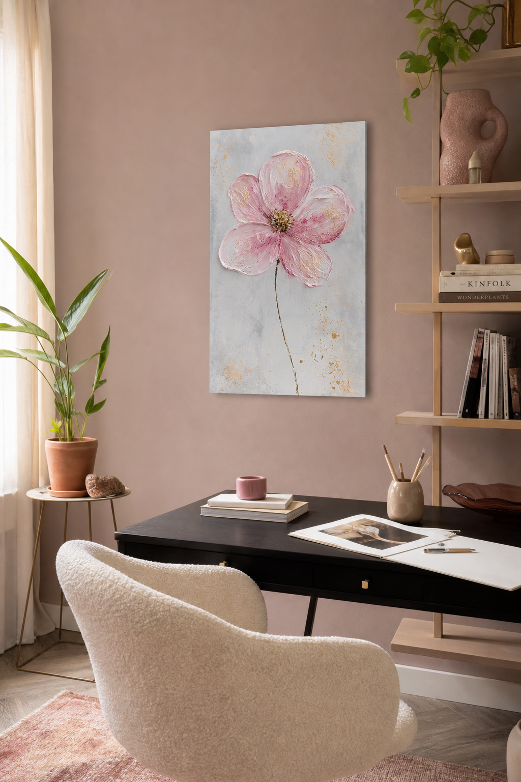 Roze bloem in volle bloei