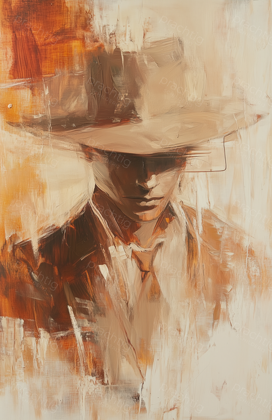 Stille cowboy in warme tinten