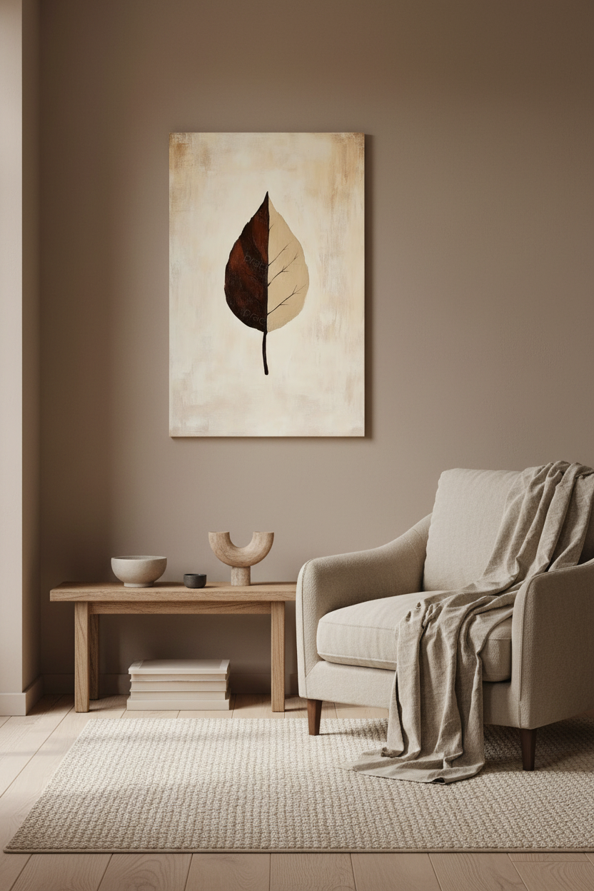 Blad in "Yin en Yang" Harmonie