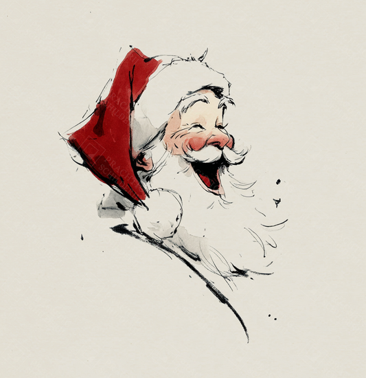 Lachende Kerstman