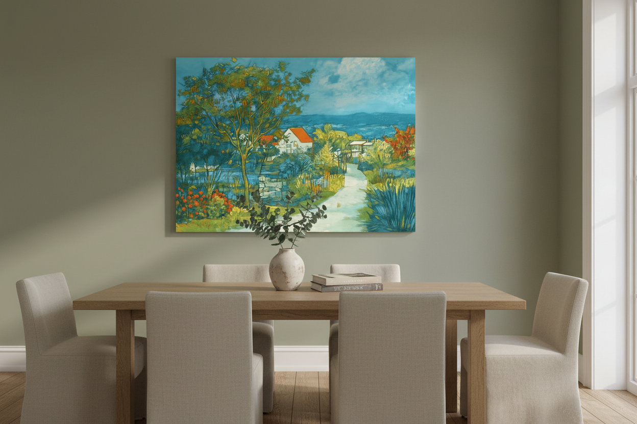 Zomers pad naar huis