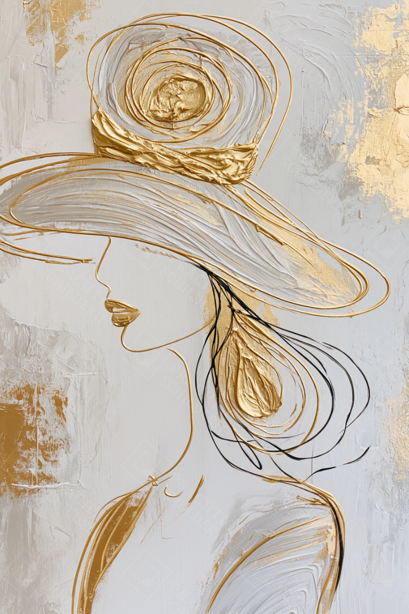 Vrouwelijke elegantie in goud