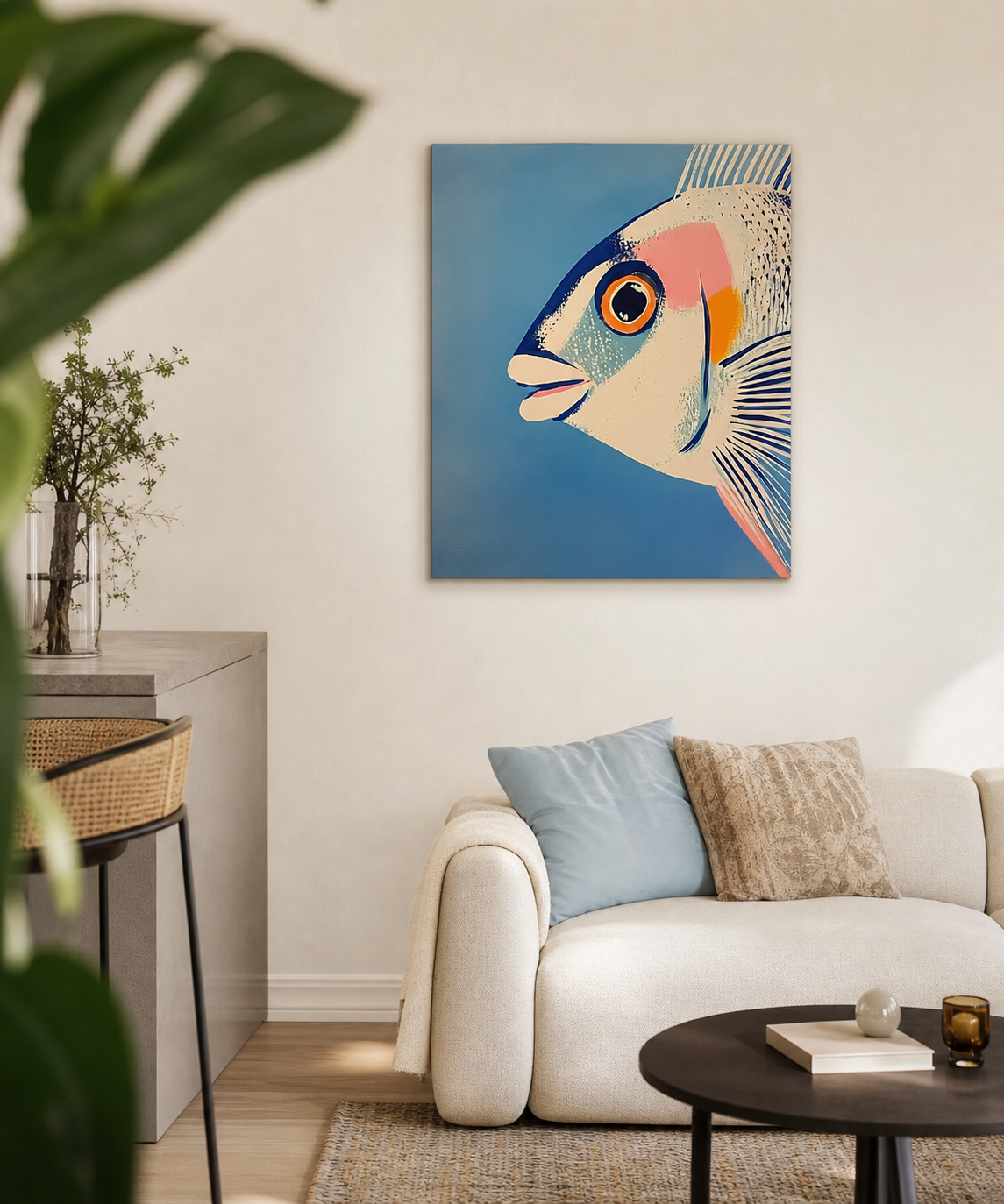 Vrolijke Vis in Blauw