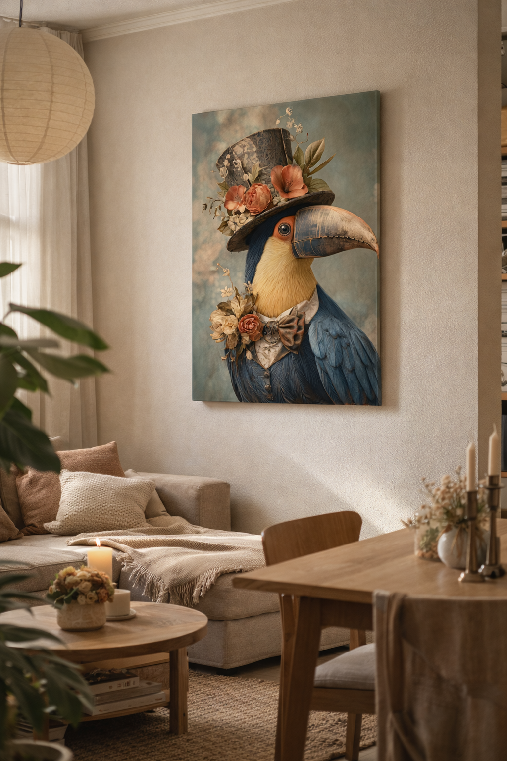Elegantie van een Gevederde Dandy