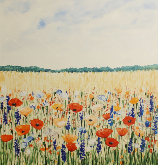 Bloemenpracht onder de zomerhemel