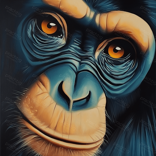 Intrigerende blik van chimpansee