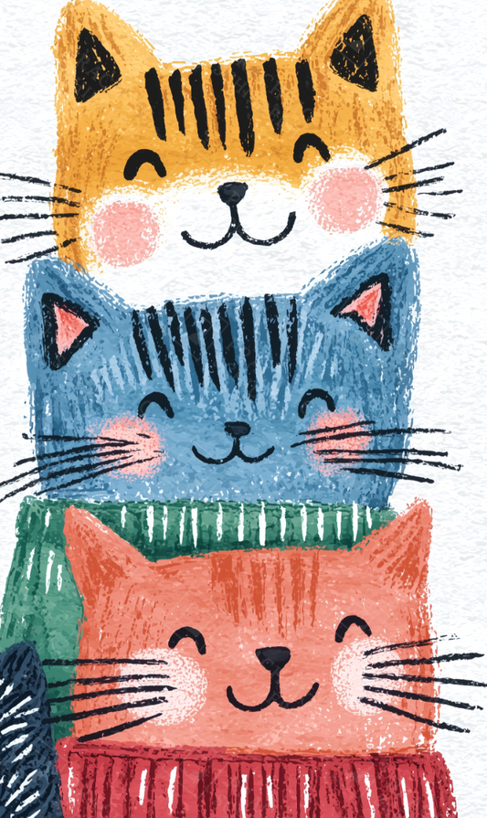 Vrolijke Kattenstapel