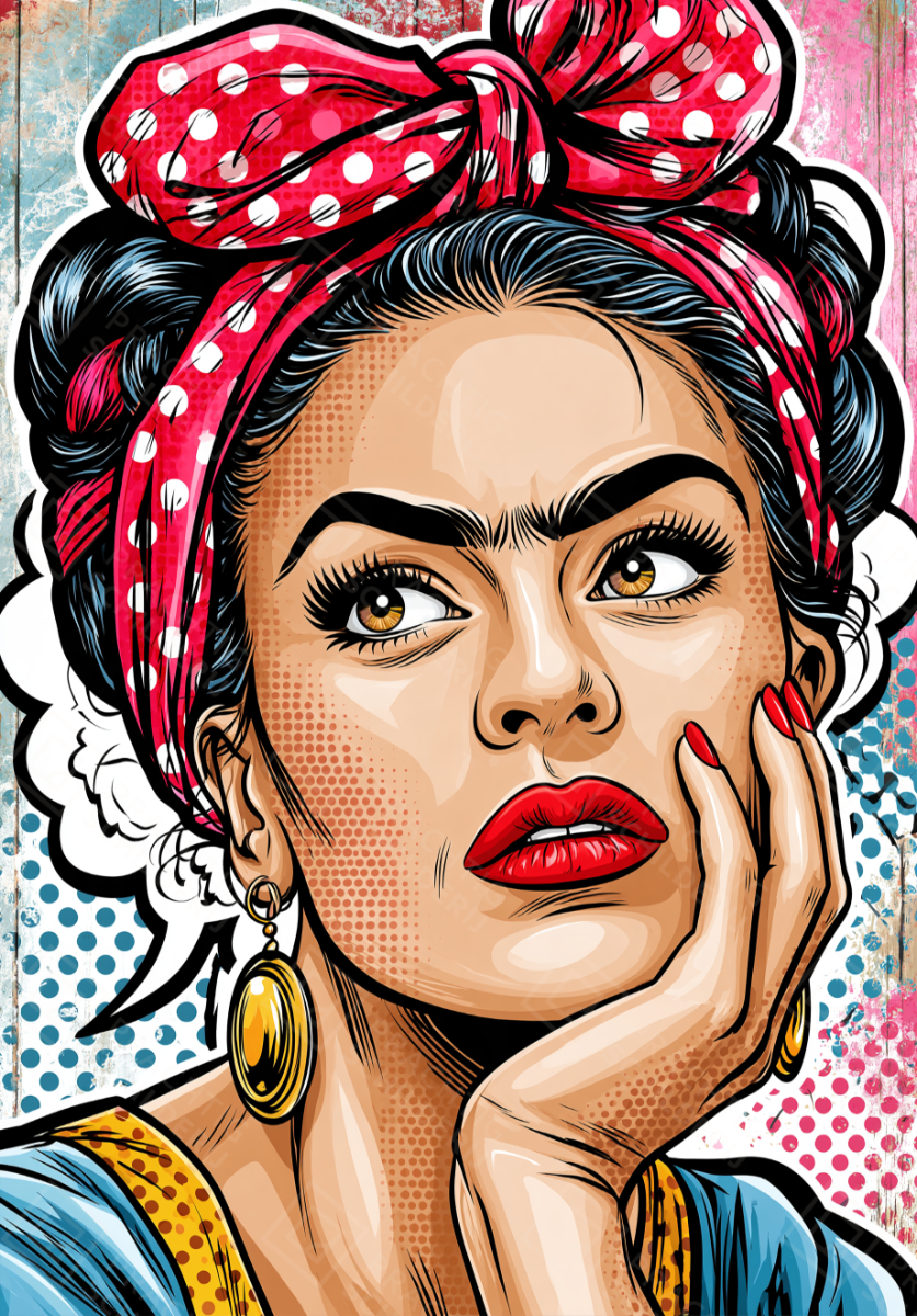 Expressieve Vrouw in Popart
