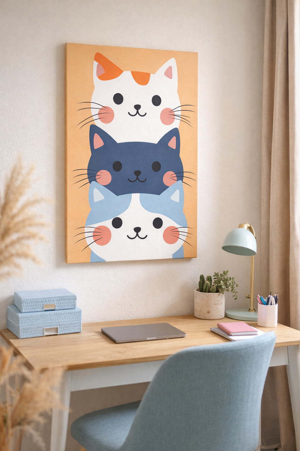 Lachende Katten Trio