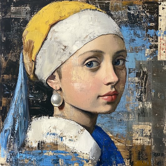 Meisje met parel en doek