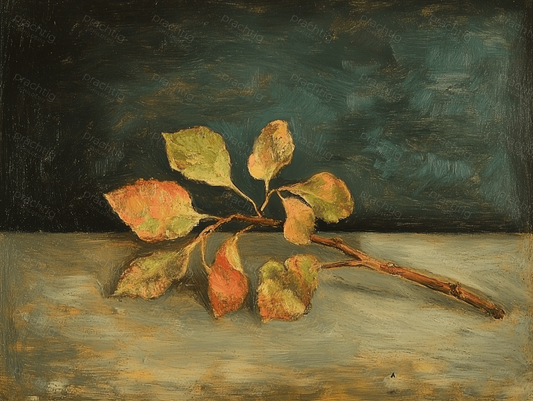 Herfsttak op Rustige Achtergrond