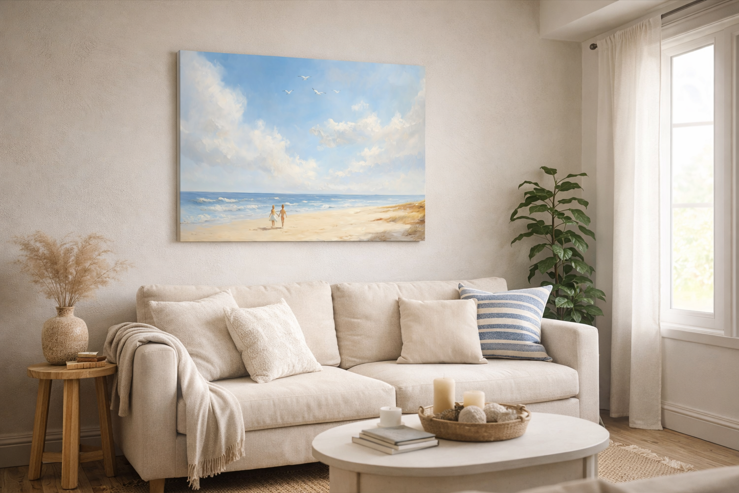 Zomers Strandwandeling