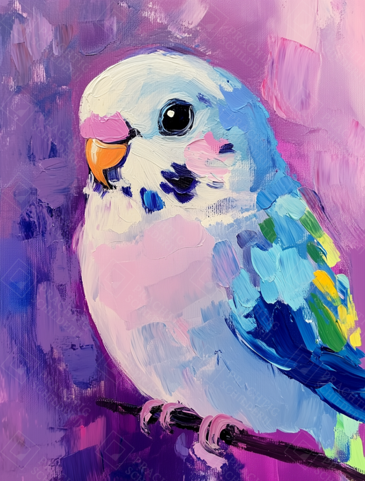 Zacht gekleurd vogelportret