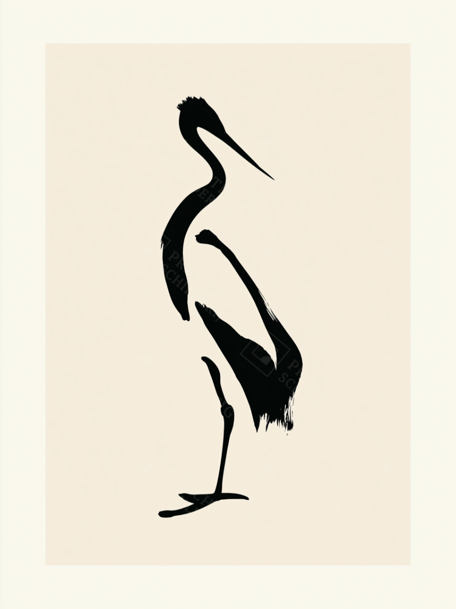 Dansende Zwarte Reiger