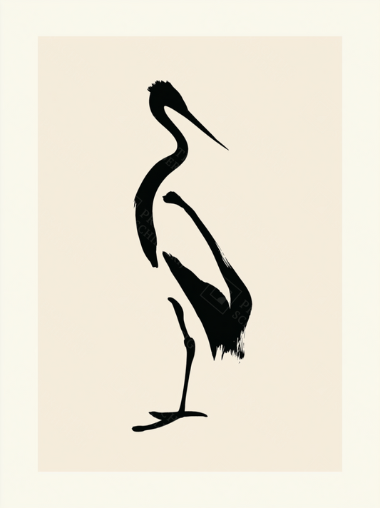 Dansende Zwarte Reiger