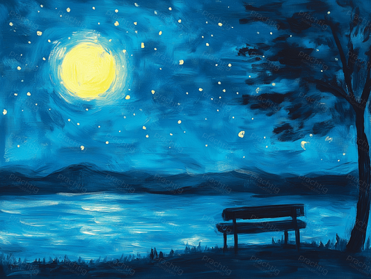 Maanlicht over Stil Meer
