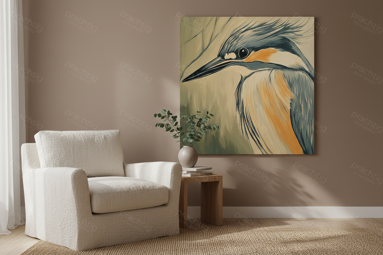 IJsvogel met zachte tinten