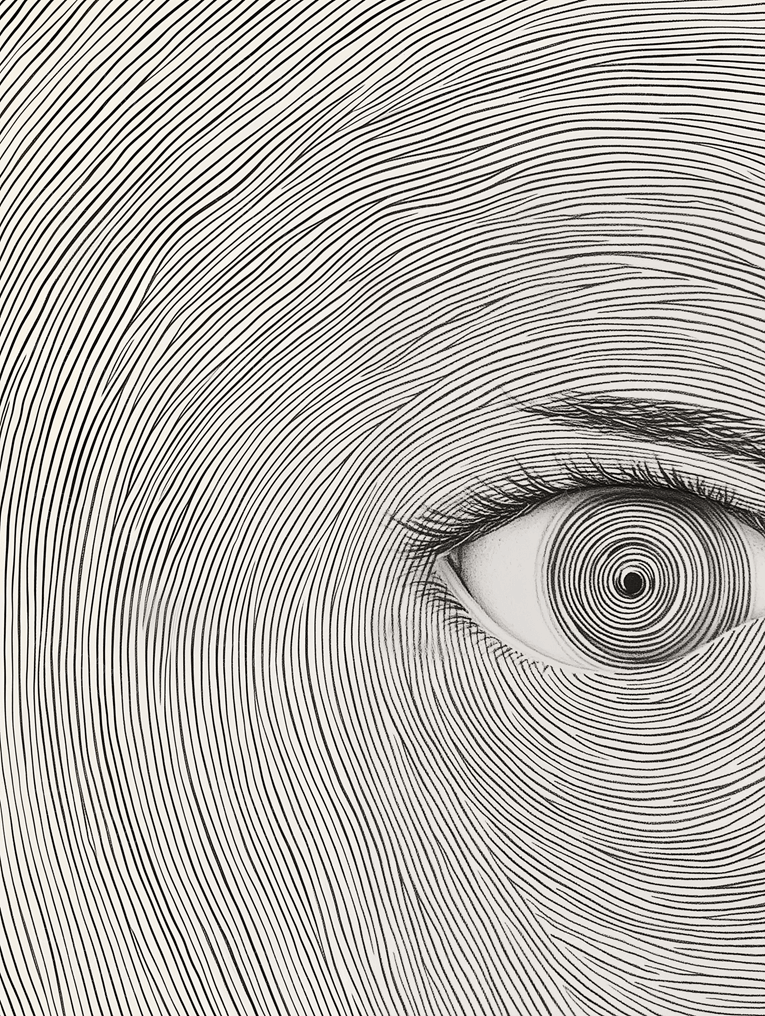 Hypnotiserend Oog in Lijnen
