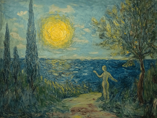 Zonsondergang aan de Blauwe Kust