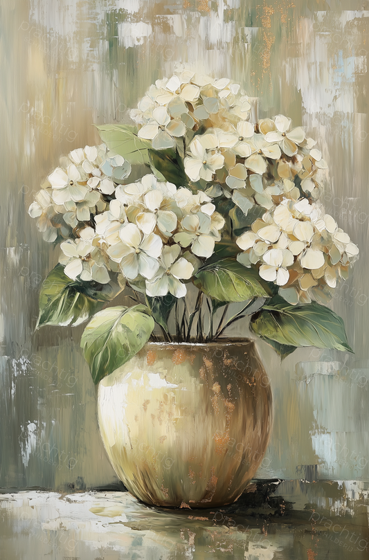 Hydrangea Bloemenpracht in Aardetinten