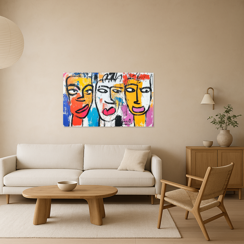 Drie Gezichten vol Expressie