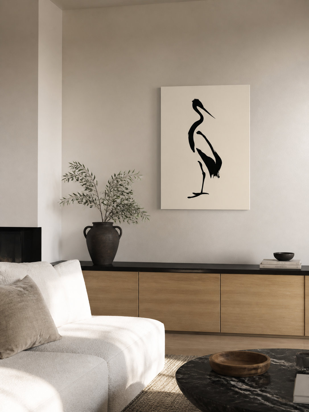 Dansende Zwarte Reiger