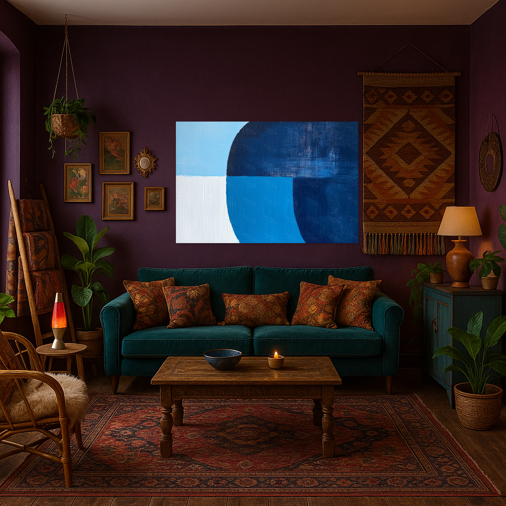Blauwe Harmonie van Vormen