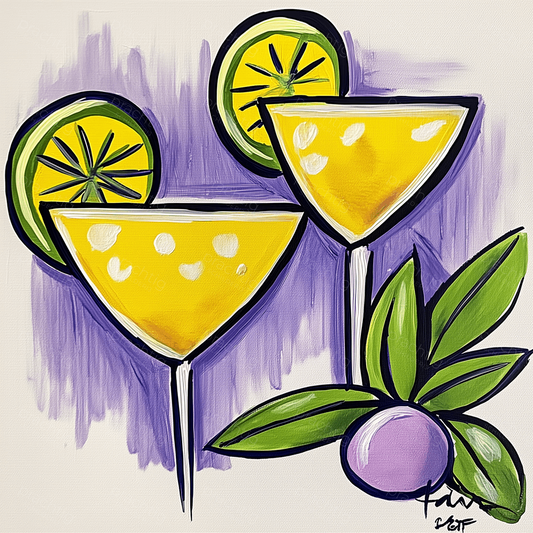 Tropische cocktails met citrusfruit