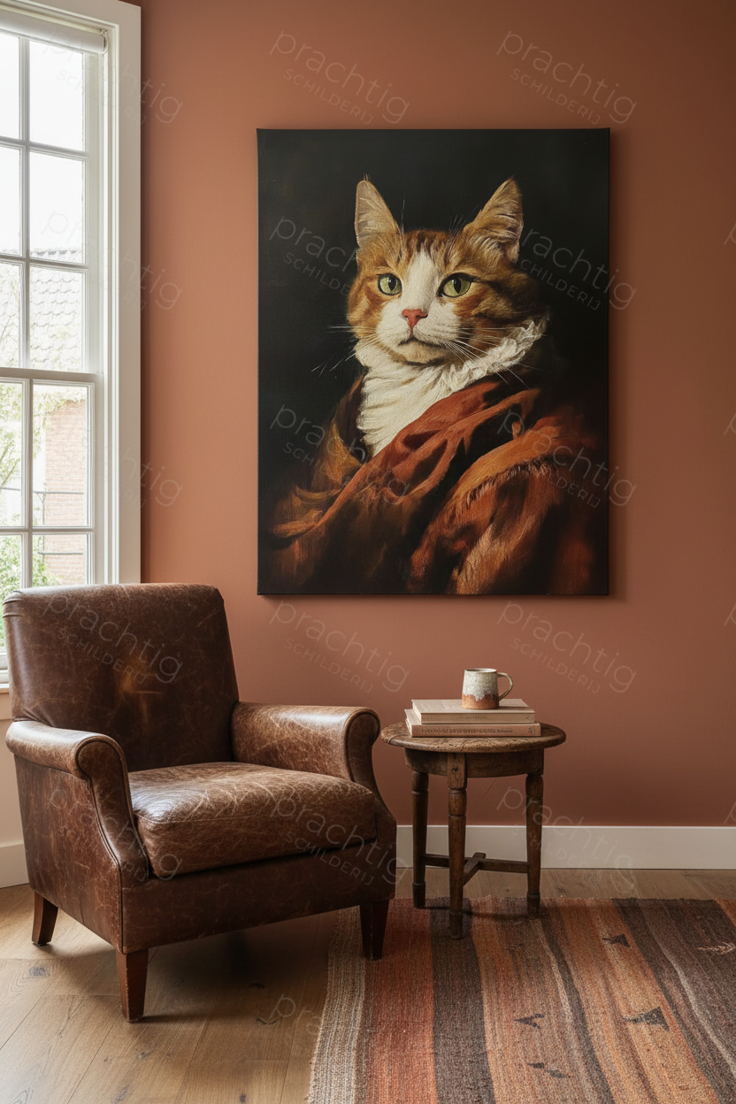 Adellijke Kat In Rijke Gewaden