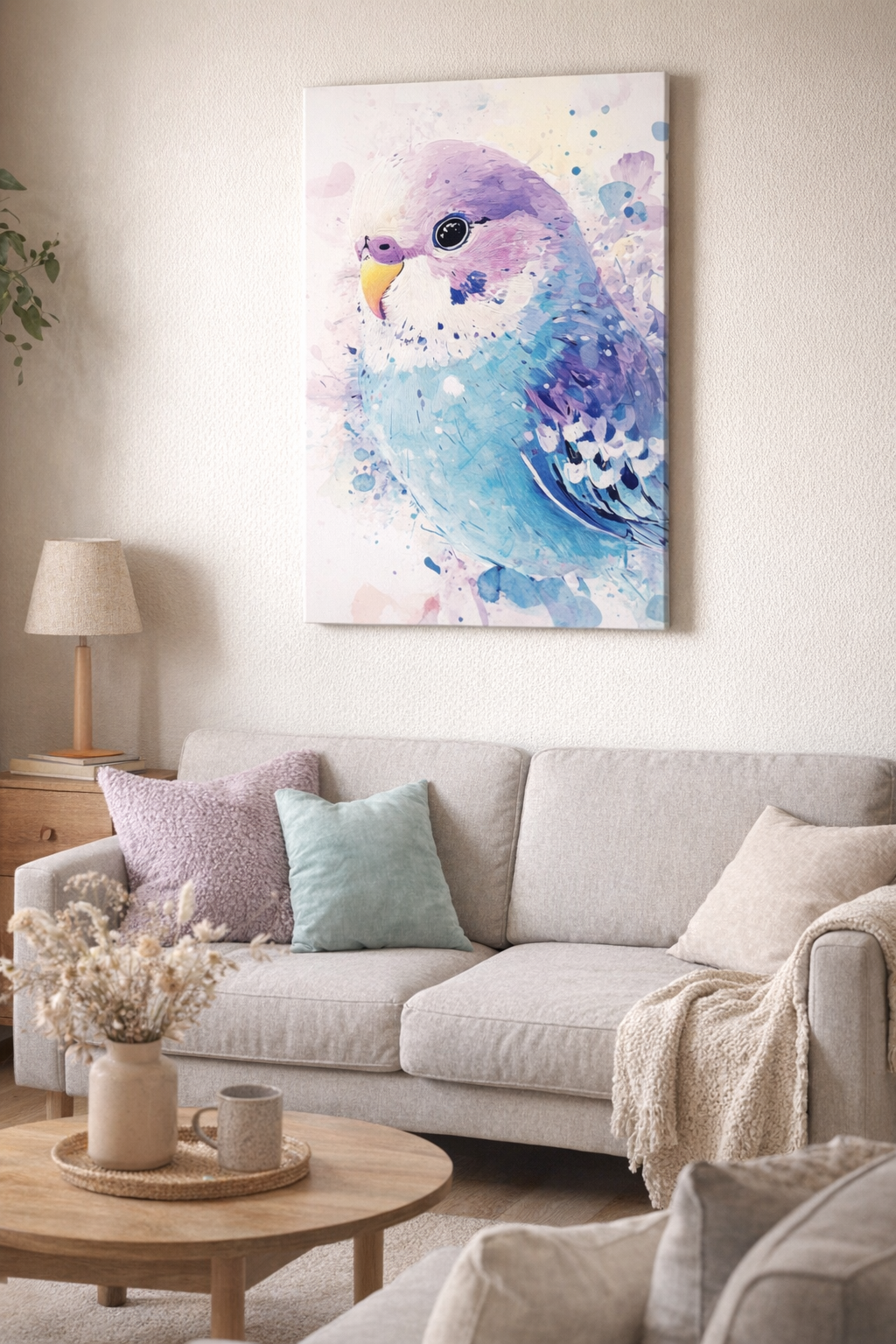 Lentevogel in Pastel