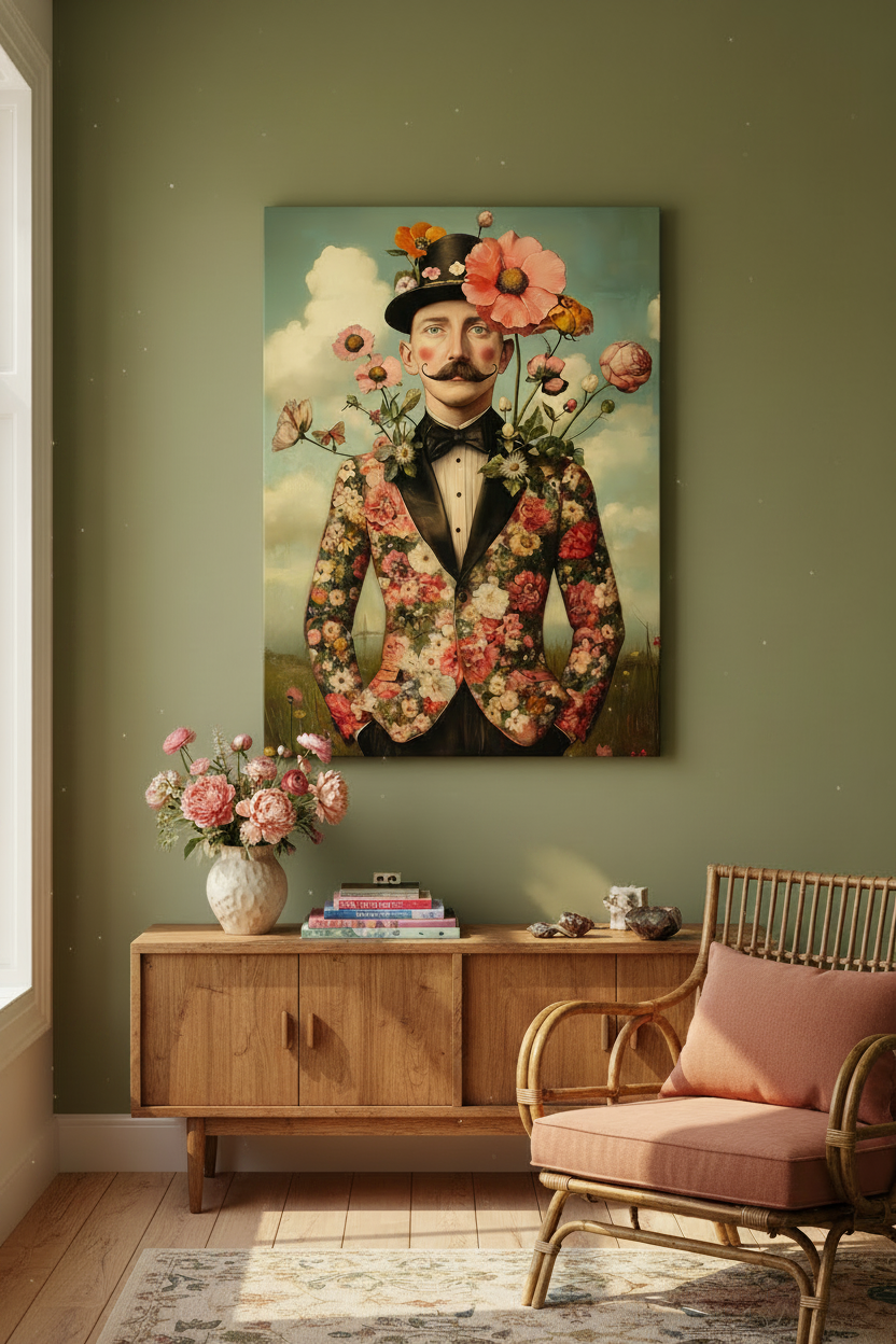 Bloemenfantasie in Formele Dracht