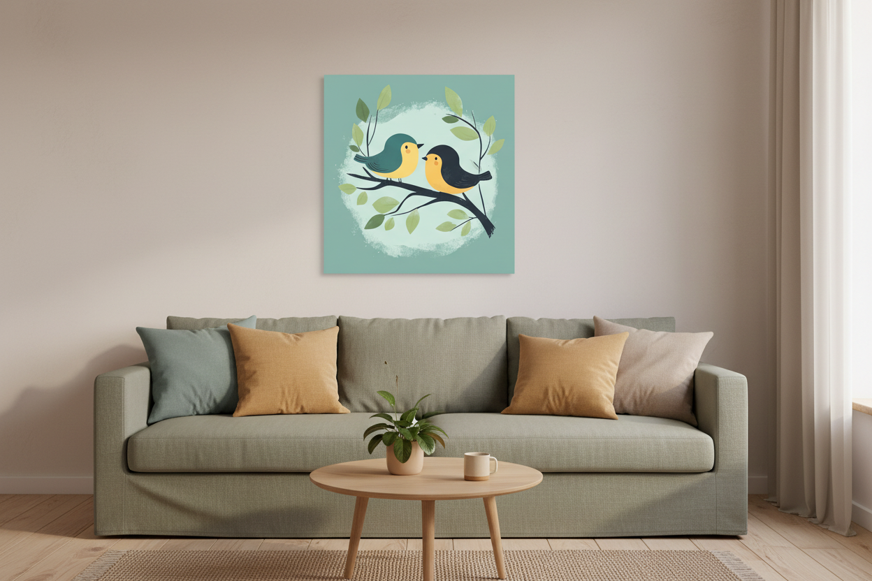 Vogels op een tak