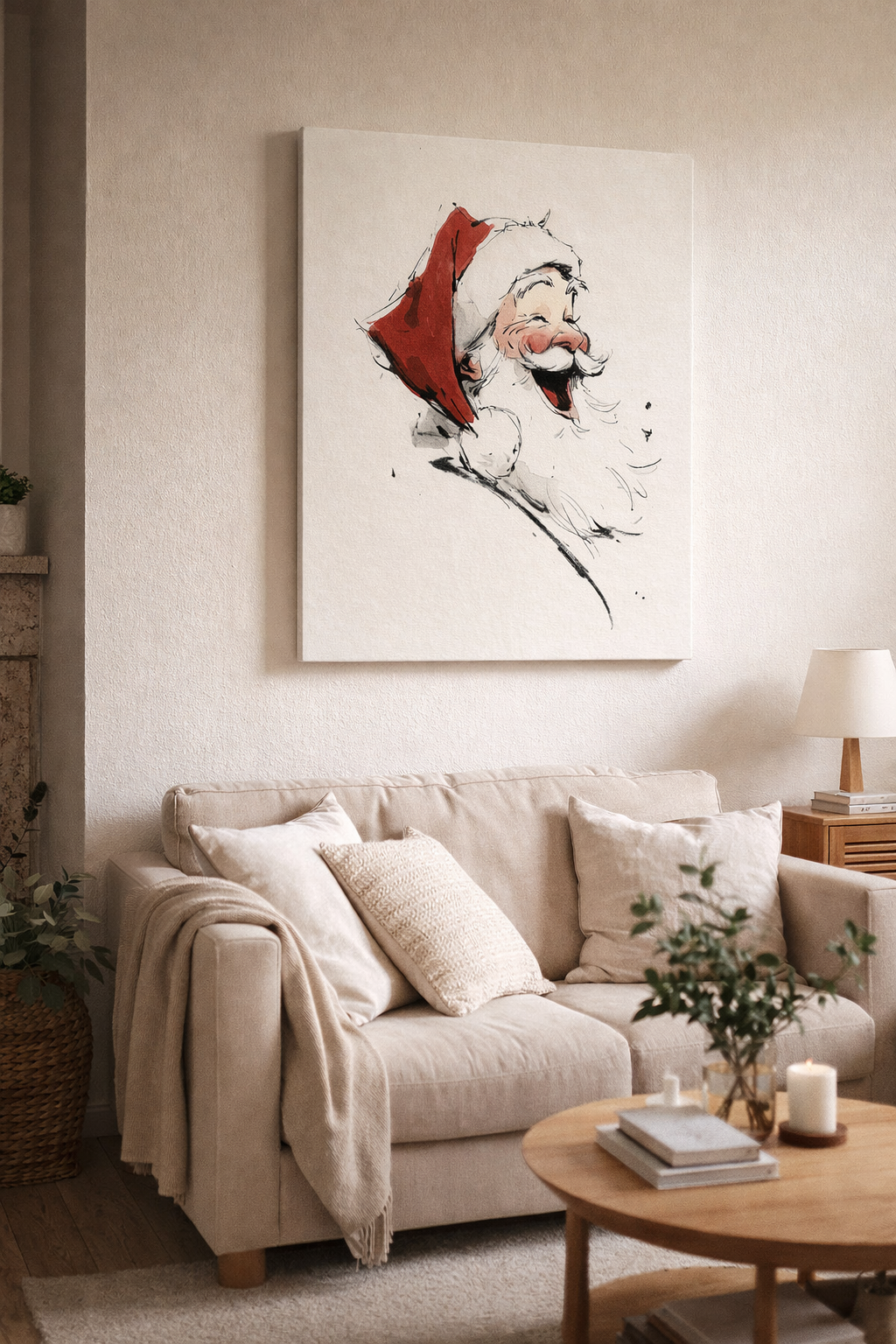 Lachende Kerstman