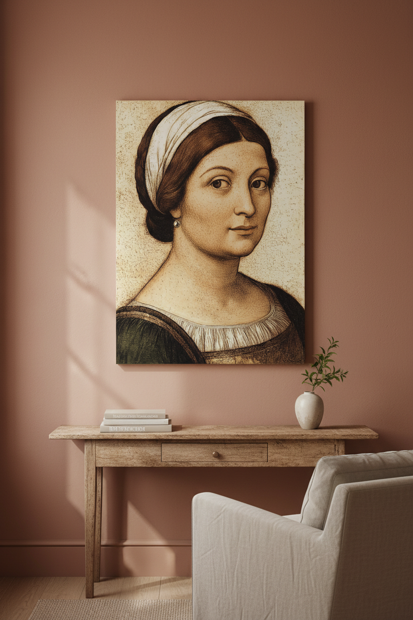Vrouwelijk portret met hoofddoek