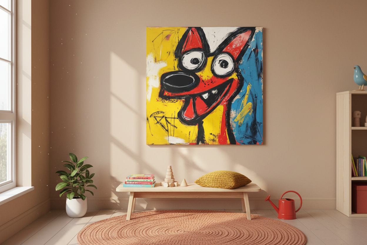 Vrolijke Hond met Grote Ogen