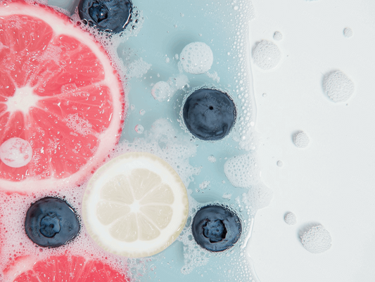 Fruitige frisheid in schuim