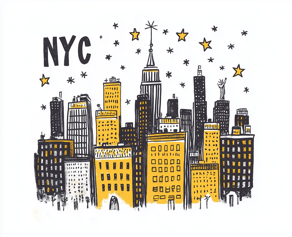 Sterrennacht boven New York