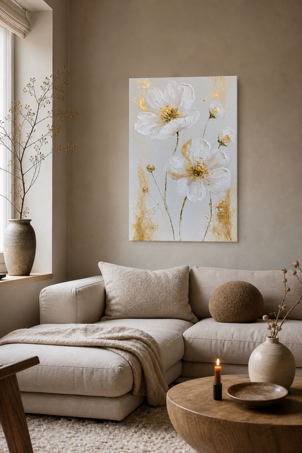 Bloemenpracht in Goud