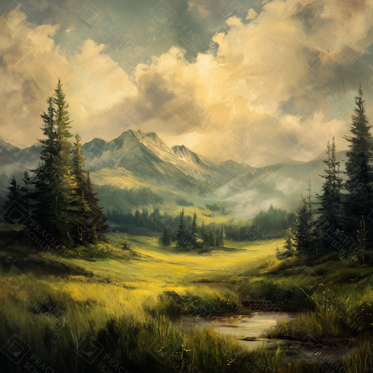 Landschap in de vallei