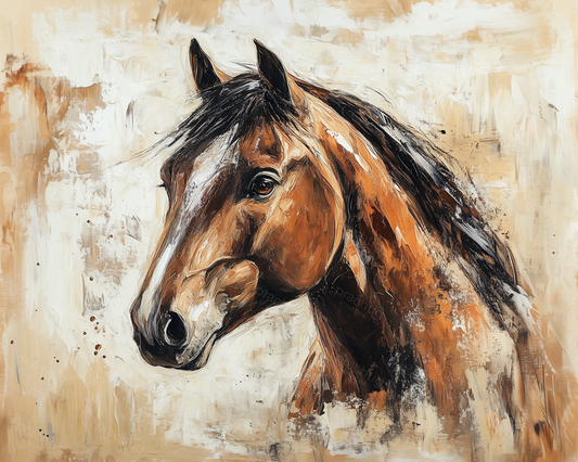 Nobel Paard in Bruintinten