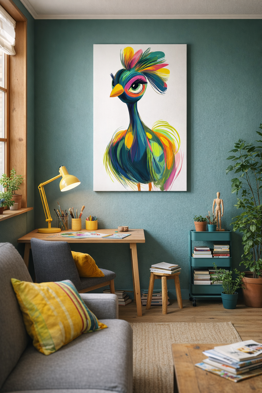Vrolijke Kleurenpracht Vogel