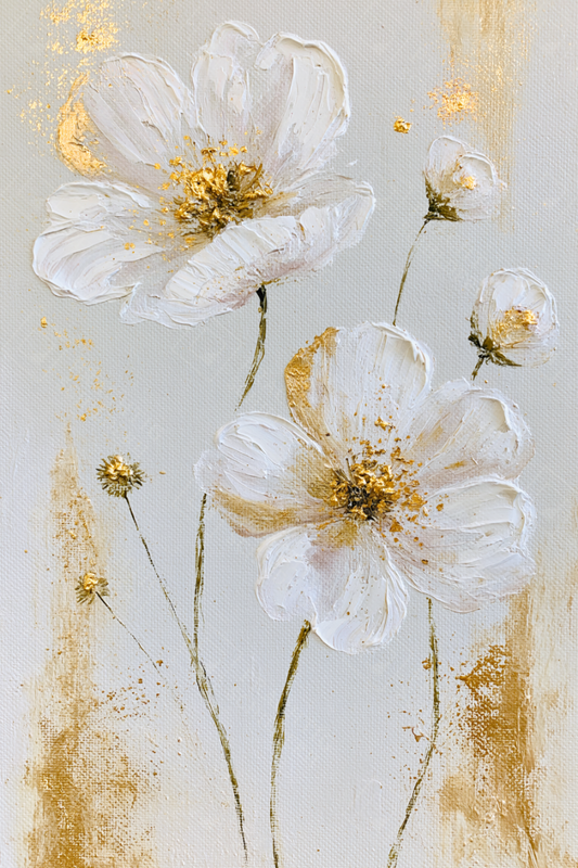 Bloemenpracht in Goud