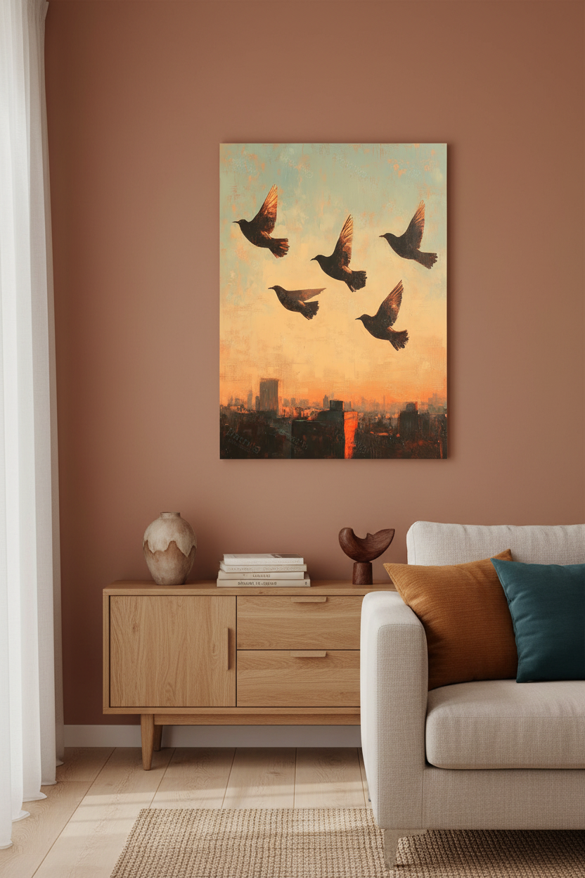 Vogels in de Stadslucht