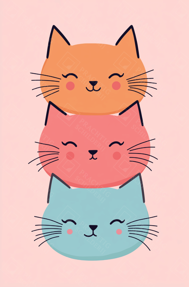 Vrolijke Kattenstapel