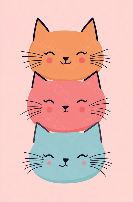 Vrolijke Kattenstapel